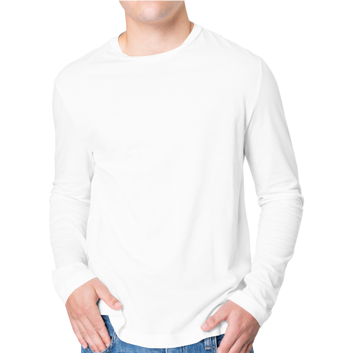 Next Level Apparel Men's Cotton Long-Sleeve Crew T-Shirt