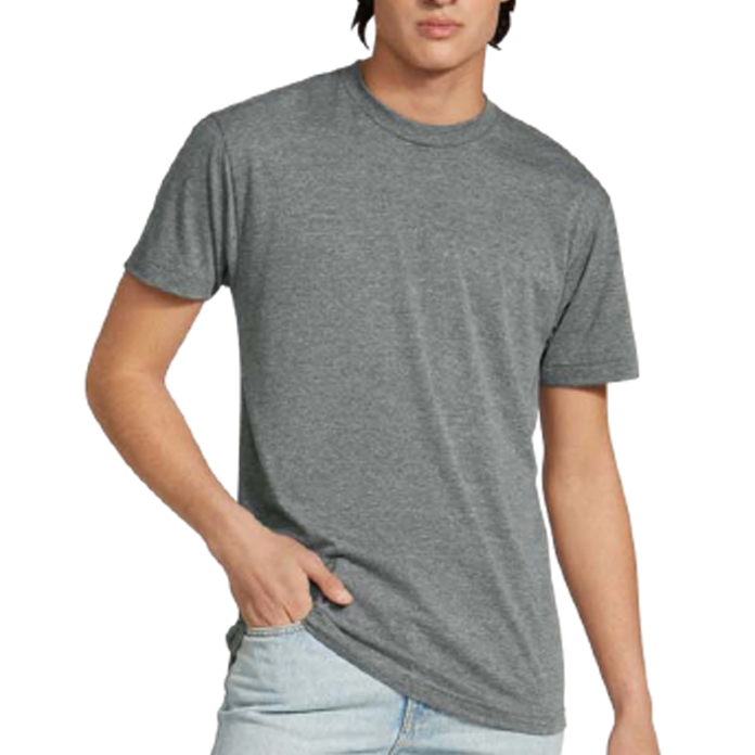 American Apparel Unisex Triblend USA Made Short-Sleeve Track T-Shirt